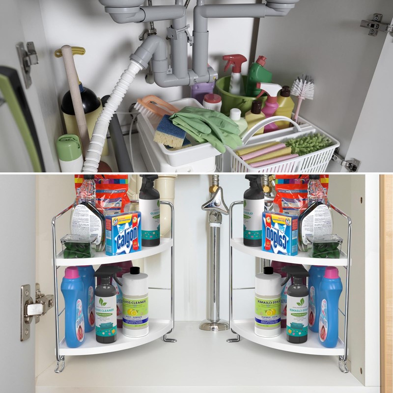 Ncheli Double Layer Corner Shelf Kitchen Worktop Kitchen Corner Shelf