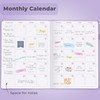 GoGirl Planner Agenda – Colorful Undated Monthly & Weekly Organizer