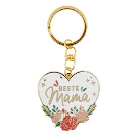 Manahia Keyring Gift - Best Mum - Pendant - Mother's Day - Pregnancy Announcement - Gift for Mum, Birthday Mum - Gift for Birth - Future Mum, gold