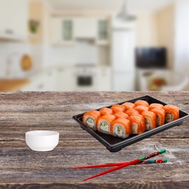 Needzo White Ceramic Dipping Bowls, Small Condiment and Soy Sauce Serving Dishes and Charcuterie Cups, Basic Kitchen Accessories and Essentials, Set of 3, 2.75 Inches Diameter