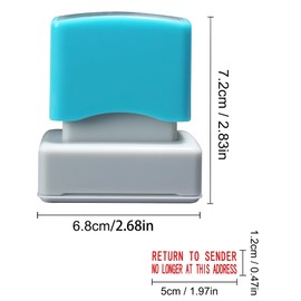 WAFJAMF Return to Sender No Longer at This Address Stamp Self Inking Rubber Stamp