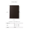 Genuine Leather Binder A4 Leather Cowhide Leather Business [Dark Brown]
