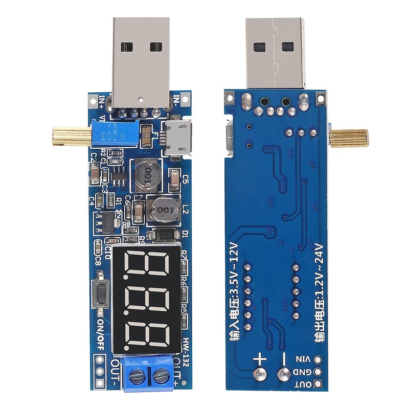 AOICRIE 4 PCS USB Buck Boost Converter 3.5V-12V to 1.2V-24V