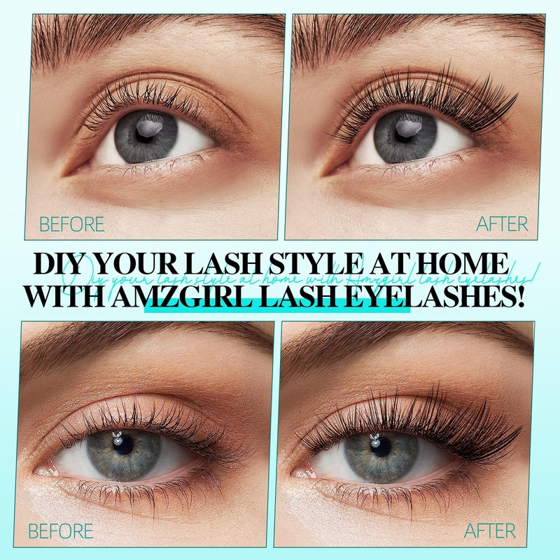 Lash Clusters Wispy 144PCS Eyelash Extension Cluster Lashes Individual Lashes