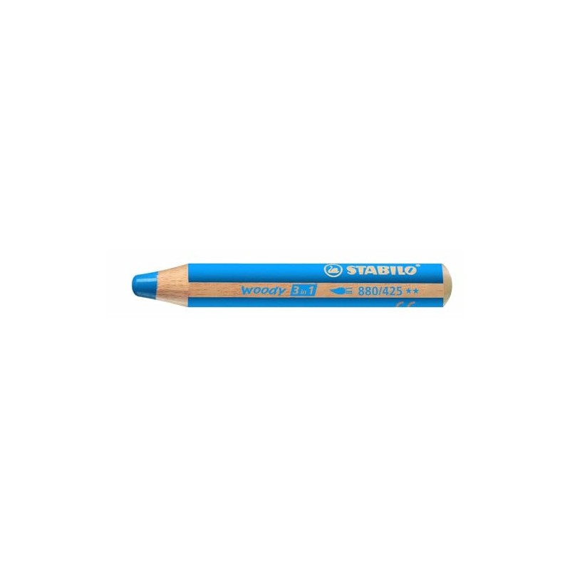 STABILO Woody 3 in 1 Extra Large Pencils, Cobalt Blue,