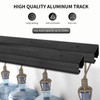 DIYHD 48" Ceiling Mount Bypass Sliding Door Hardware,Box Rail Pocket