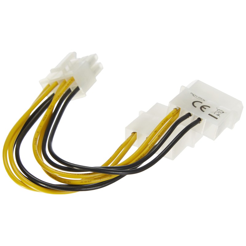DeLOCK Cable Power 8-Pin EPS > 2 x 4 Pin