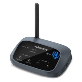 Avantree Oasis Aura - Auracast Transmitter, Voice Assistance Audio Transmitter for Television, Public Facilities, Venues and Factory Tours 1 Pair Multi, Broadcast Voice Sharing, Compatible with Auracast Enabled Auxiliary Listening Devices, Earphones, Hea