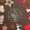 TSLBW Painting Stencils, Christmas Drawing Stencils, 8 Pieces Various Christmas