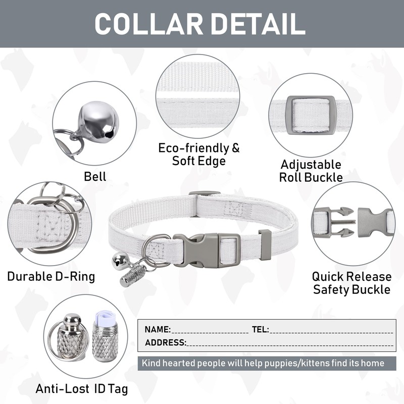 GAMUDA Small Pet Harness Collar and Leash Set, Step in