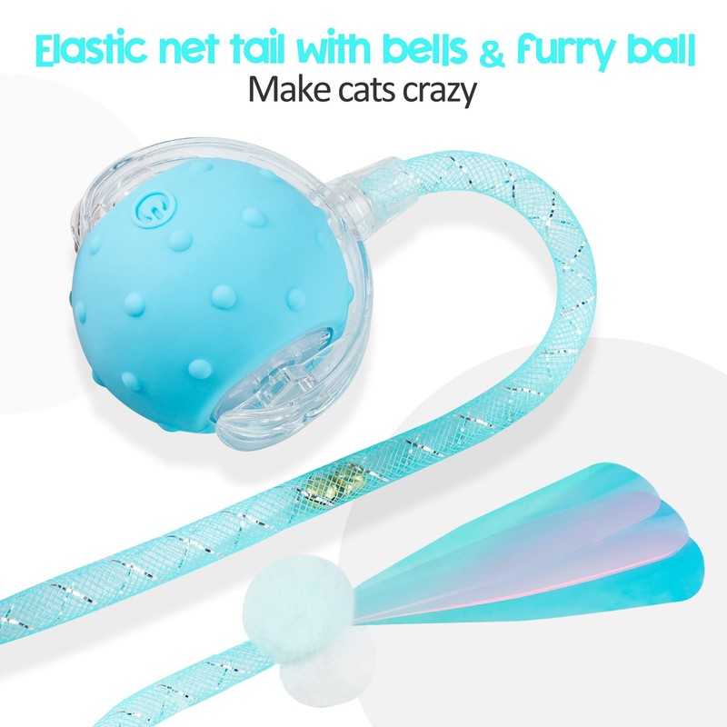 PLITTPETTS Interactive Cat Toys Ball for Indoor Cats, 2025 New