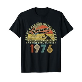 49 Year Old Birthday Gifts For Men September 1976 49th Bday T-Shirt