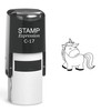 stampexpression - Unicorn Self Inking Rubber Stamp - Black Ink
