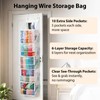 Bounlgsr 6 Large Hanging Yarn Storage Organizer with Double Zippers,10