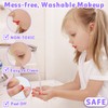 Hollyhi 58pcs Kids Real Makeup Sets for Girls, Safe Washable