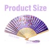 Folding Hand Fan, Pack of 2 Foldable Fans, Bamboo Fan
