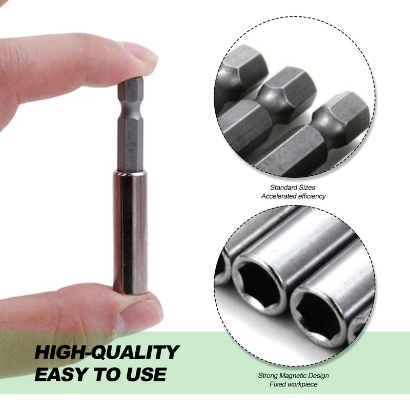 Drill Extension Bit Holder, 60mm 100mm 150mm Magnetic Screwdriver Bit