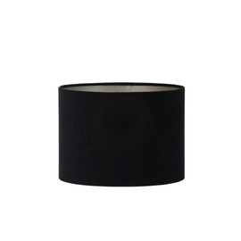 Light & Living Lampshade Cylinder Velour – Black – Diameter 30 x 21 cm – Cylinder – Velvet