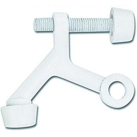 25 Pack - Designers Impressions White Lite Duty Hinge Pin Adjustable Door Stop : 8008