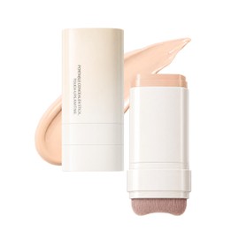 Erinde Foundation Stick, 2 in 1 Design, With Brush, High Coverage, Double End, Cream Foundation, Moisturizing, Bare Skin, Won't Crack, Popular, Waterproof, Concealer, Pore Covering, Foundation for