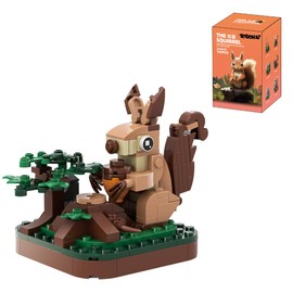 TOYGON Kit de construccion. Set de Juguetes de Construccion. Ideal para Adultos y niños. Juguetes de Bloques creativos. Modelos de Animales en 3D. (Ardilla 133 Piezas)