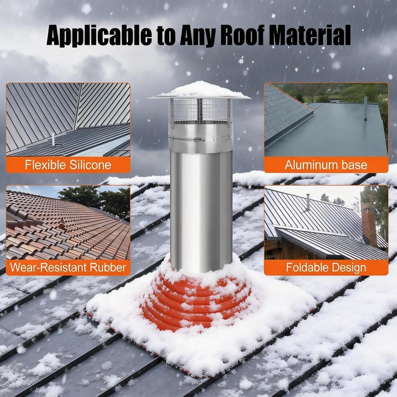 #8 Metal Roof Pipe Flashing Boot, Metal Roofing Pipe Flashing