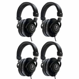Mackie MC-100 Professional DJ Studio Reference Headphones 4 Pack