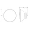 Hella 002395991 165mm H4 Single High/Low Beam Headlamp