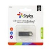 Memoria USB 16GB Flash 2.0 Stylos. Color Gris Metálico