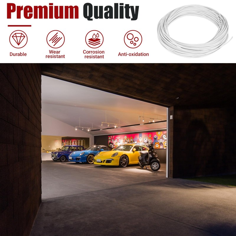 PROSOCOOL 2-Conductor Garage Door Opener Bell Wire, 24/2 AWG, 100