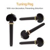4/4 Violin Accessory Parts Set Ebony with Tailpiece Chin Rest