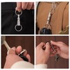 AHRLIC 2pcs Quick Release Keyrings: Detachable Keychain with 2 Split