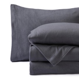 Springtree Home Polar Fleece Sheets Set with Deep Pockets | Full Size Ultra Soft Micro Fleece Sheets Full Size | Classic Polar Fleece Soft | Plush Cozy Soft Sheets for Ultimate Comfort