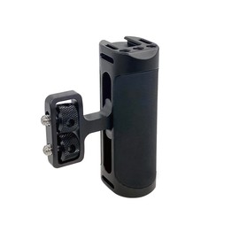 SIUTATDSH Premium Alloy Camera Handle, Left and Right Hand, Camera Cage Compatible, 1/4 Screw Hole and 3/8 Screw Hole, Super Expandable (BK)