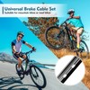 10PCS Bike Brake Cable Kit with Caps (110cm*5 + 150cm*5)