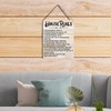 House Rules Wooden Sign Wall Decor Rustic House Rules If