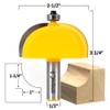Yonico Cove Router Bits Edge Forming 1-Inch Radius 1/2-Inch Shank