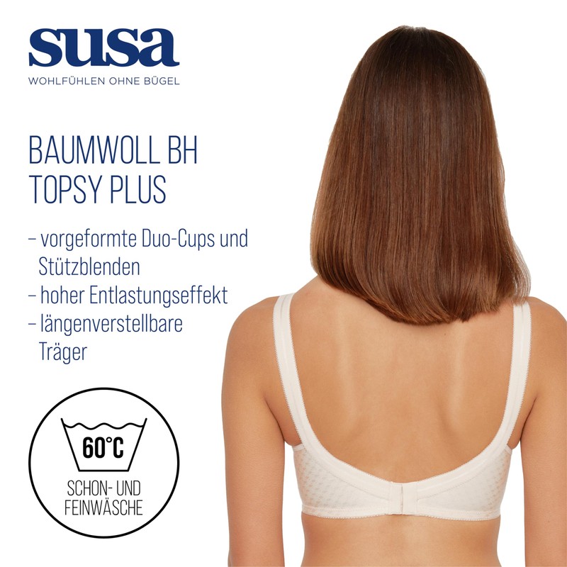 Susa Women's Bra Beige Hautfarben (010) 38FDDD (Brand size :