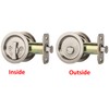 Dynasty Hardware Pocket Door Latch, Round Sliding Handle for Bathroom