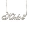 Heart Name Necklace for Women Silver Khloe Ideal