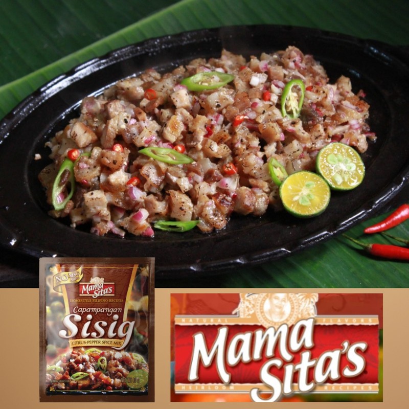 Mama Sita's Capampangan Sisig Mix Citrus-Pepper Spice Mix 1.4oz(40g) 6