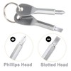 Portable Keychain Screwdriver, Bestgle EDC Outdoors Repair Tool Key Chain
