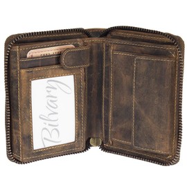 Greenburry Vintage Zodiac Sign Leather Wallet 10 cm