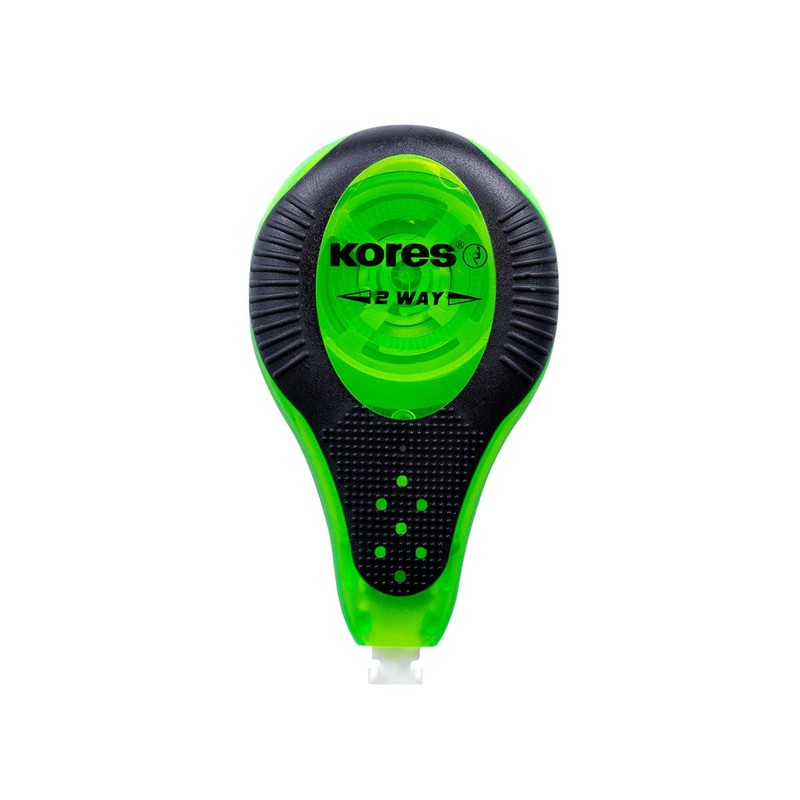Kores - 2Way Correction Tape - Neon-Themed Roll On Correction,