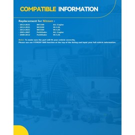 PHILTOP 58410 AC Compressor for Pathfinder 2005-2012, NV2500 2012-2021, NV1500 2012-2021, NV3500 2012-2021 4.0L, 92600EA200 Air Conditioning Compressor