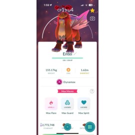 AMAZING!!!  REGULAR DYNAMAX ENTEI!!!  - PKMN GO!!! - NON REGISTERED!!!