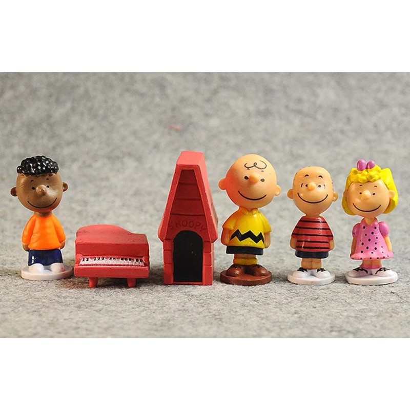 Snoopy Set 12 Figuras Snoopy Peanuts Charlie Brown