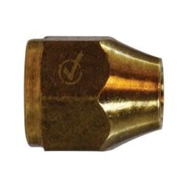 AMC 704014-08 Short Rod Nut, 1/2 in Female SAE Flared, Brass (4 Pack)