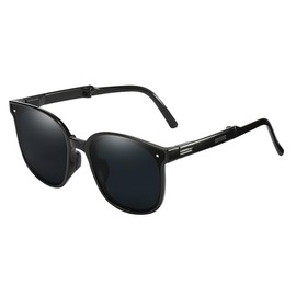 Tiardey Foldable Polarized Sunglasses, UV Protection, Unisex Retro Sunglasses for Men for Driving, Hiking, Fishing, Sports