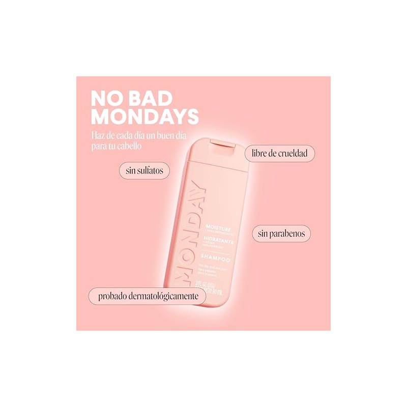 Monday Shampoo Hidratante más Ácido Hialurónico 90ml